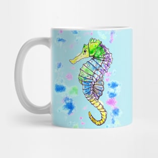 Watercolour Seahorse Mug